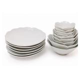 White Floret Style Dishes / Bowls