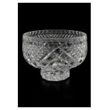 Clear Crystal Footed Bowl