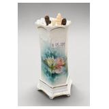 R.S. Prussia Floral Porcelain Hat Pin Holder