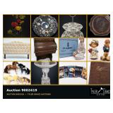 Monday Estate Auction Antiques, Asian, Furniture Glass and M