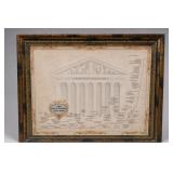 The Stock Market 1900-2000 Framed Chart
