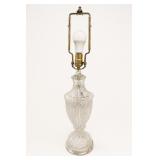 Leviton Crystal Cut Glass Table Lamp