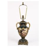 Ormolu-Mounted Sèvres-Style Porcelain Urn Lamp