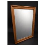 Large Wooden Framed Wall Mirror