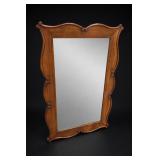 French Style Carved Fruitwood Wall Mirror