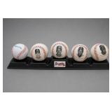 5 Braves Baseballs Glavine Justice Pendleton