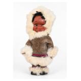 Inuit Eskimo Doll Fur & Leather Parka