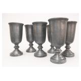 Wilton Armetale Plough Tavern Goblets, Set of 5