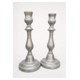 Wilton Armetale RWP Cast Metal Candlestick Pair