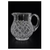 Hand Cut Lead Crystal Water Pitcher