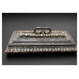 Vintage Ornate Lidded Jewelry Box Made In China