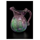 Fenton Iridescent Purple Art Glass Pitcher UV