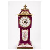 Porcelain Tabletop Grandfather Clock