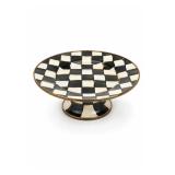 Mackenzie-Childs Check Pedestal Platter