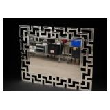 Contemporary Regency Greek Key Wall Mirror