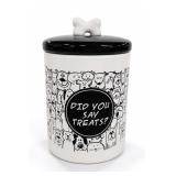 Pet Central Ceramic Treat Jar, Did You Say