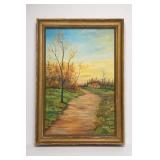 Johnnie Elia Signed Framed Landscape Painting