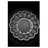 Indiana Glass Hobnail Deviled Egg Relish Tray