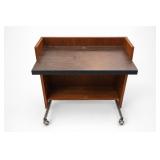 Mid-Century Modern Teak Cocktail Bar Or Desk