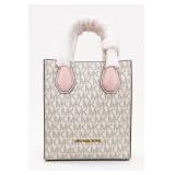 Michael Kors MK Monogram Pink Trim Tote Handbag