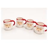 Threshold Set of 4 Santa Claus Mugs