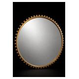 Taza Gold 32-Inch Round Wall Mirror