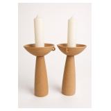 Athena Calderone Crate&Barrel Candleholder Pair