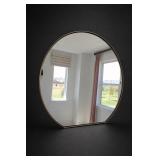 Cabell Brass-Framed Wall Mirror