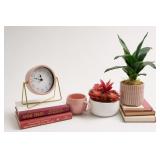 Decorative Patterned Planter With Plant