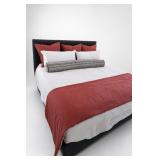 King Bed With Mattress and Bedding