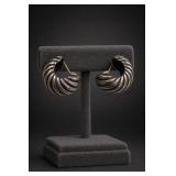 David Yurman Sterling Silver & 14K Gold Earrings