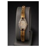 Elgin Diamond Watch, 17 Jewels, Base Metal Bezel