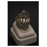 Jay King Desert Rose Sterling Silver Ring Size 8