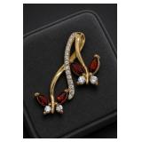 GSK Sterling Silver Butterfly Brooch