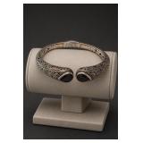 Sterling Silver Ornate Cuff Bracelet 29.8g