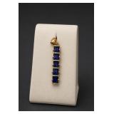 Sterling Silver Sapphire Pendant