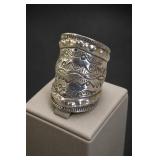 Sterling Silver BBJ Ring, Size 8