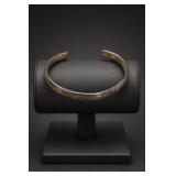 Sterling Silver Flat Pipe Cuff Bracelet 10.8g