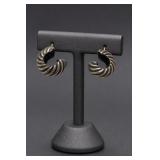 David Yurman Sterling Silver & 14K Gold Earrings