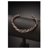 Sterling Silver Twisted Cuff Bracelet, 28.4g