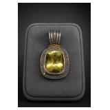 David Yurman Sterling Silver & 14K Gold Pendant