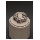 Judith Ripka Sterling Silver CZ Ring Size 8