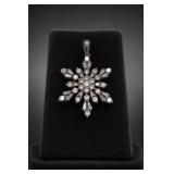 Sterling Silver Snowflake Pendant
