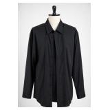 Black Pleated Tuxedo Shirt, XL, 17-17½, 32/33