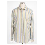 Banana Republic Striped Button-Front Shirt Size M