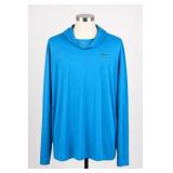 Nike Dri-Fit Blue Hooded Long Sleeve Shirt XXL