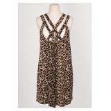 Leopard Print Strappy Slip Dress Size S