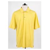 Pebble Beach Performance Yellow Polo Shirt L
