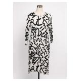 Love Culture Black & White Graffiti Dress