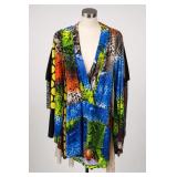 Multicolor Snakeskin Print Dress One Size